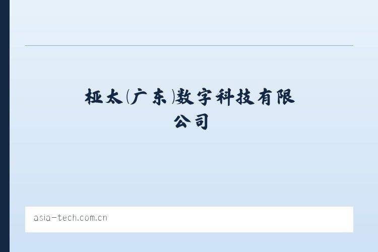 桠太（广东）数字科技有限公司 列表图